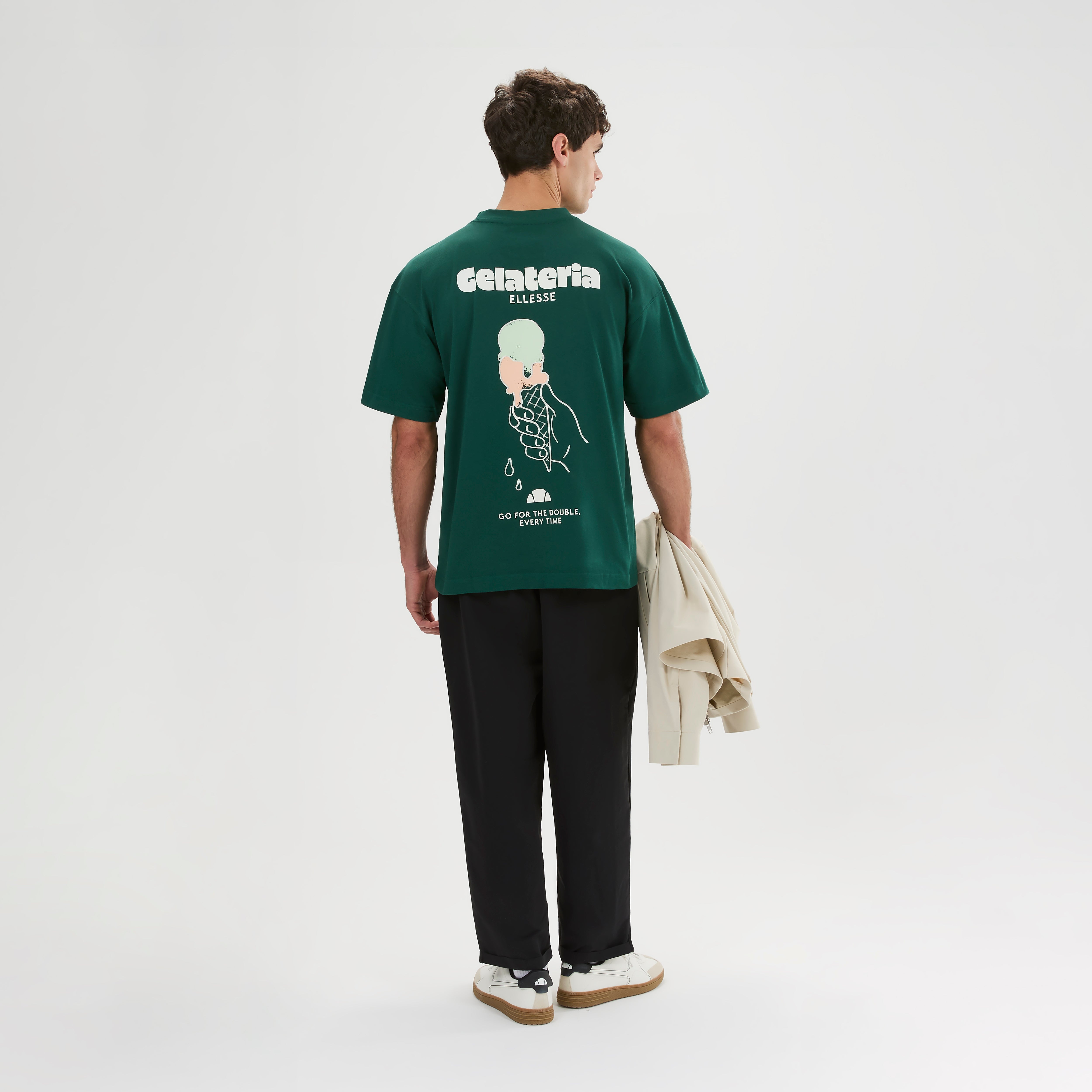 Men's Gelateria Tee Dark Green | Green | Ellesse – ellesse