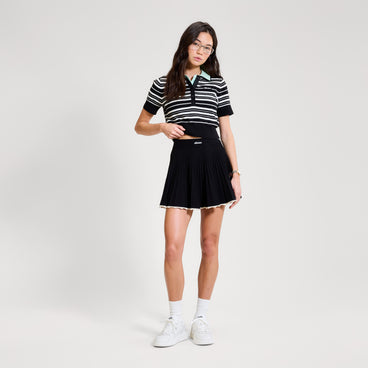 Women's Tennis Polo Black