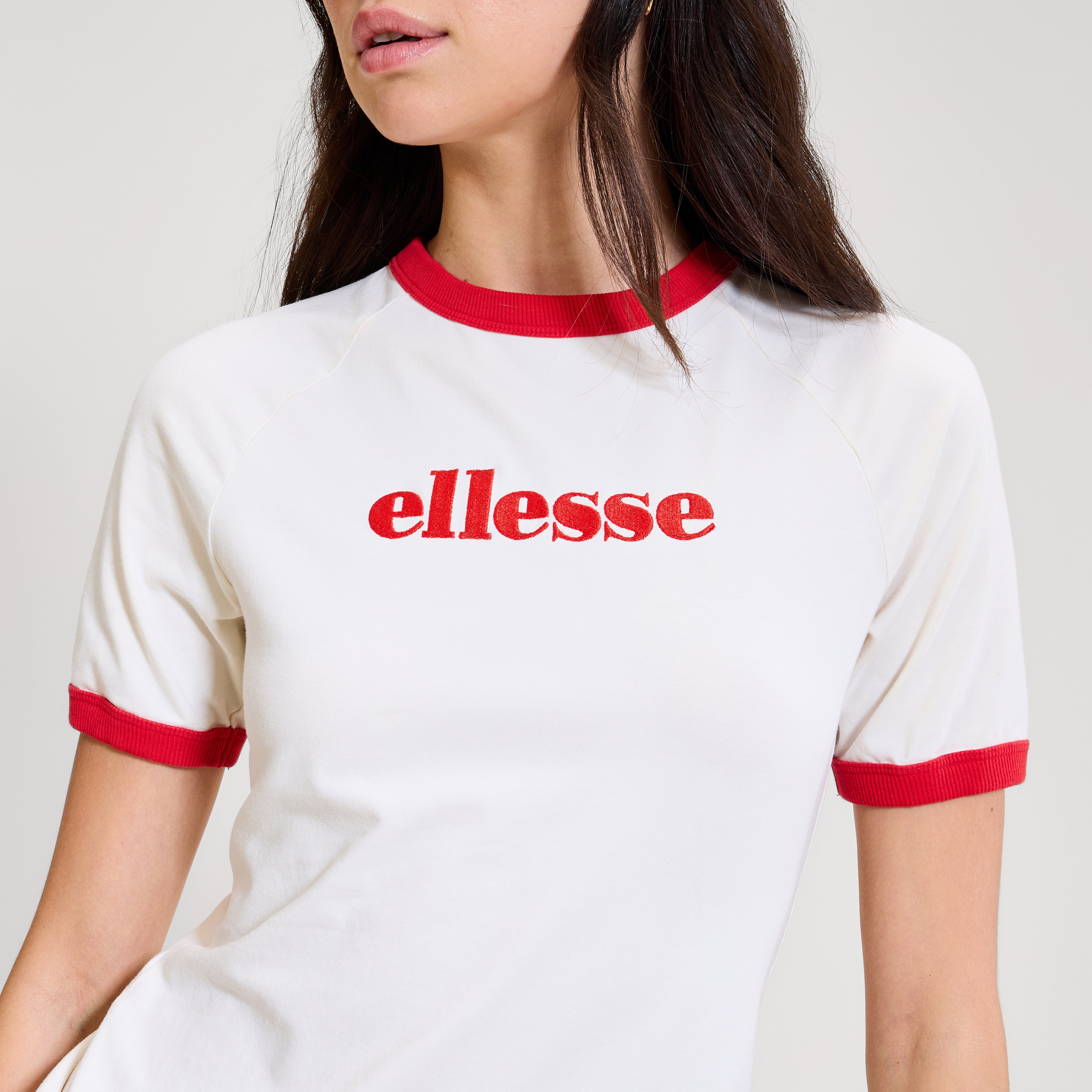 Women's Albenga Tee Off White/Red | White | Ellesse – ellesse