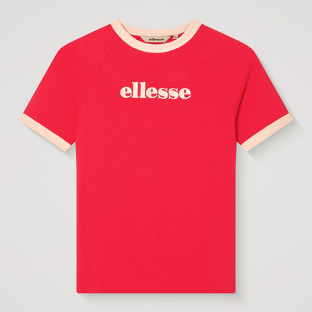 Women's Albenga Tee Red/Off White
