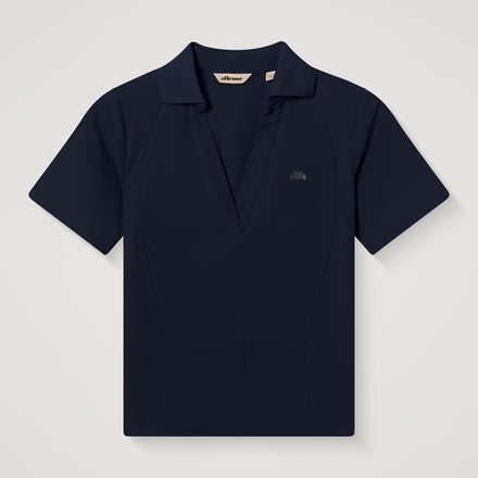 Women's Tulle Polo Shirt Black
