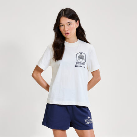 Women's Citronello Tee Off White/Dark Blue