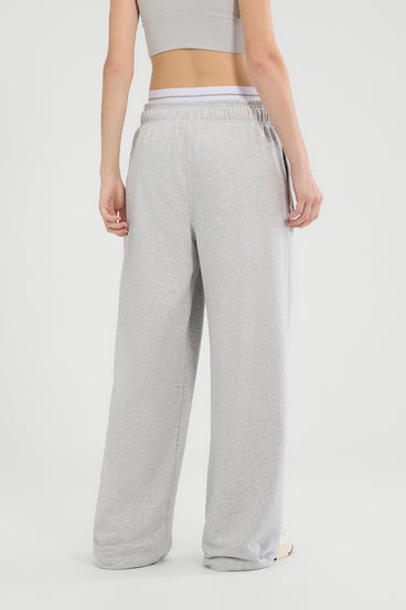 Women's Casoli Wide Leg Jogger Light Grey Marl