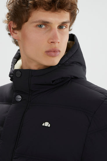 Men's Giuseppe Padded Jacket Mid Length Black