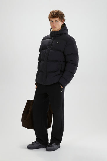 Men's Giuseppe Padded Jacket Mid Length Black