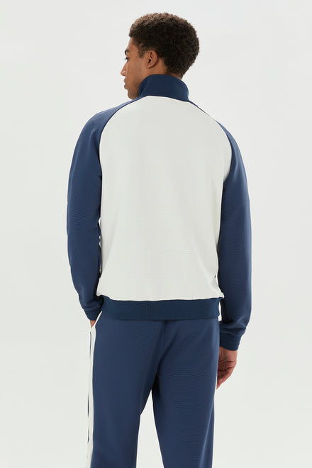 Men's Caldona Track Top Ecru/Navy