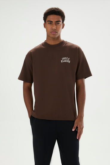 Men's Caffe Tee Dark Brown