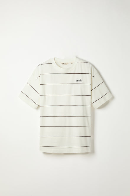 Men's Suisio Tee Off White/Dark Brown