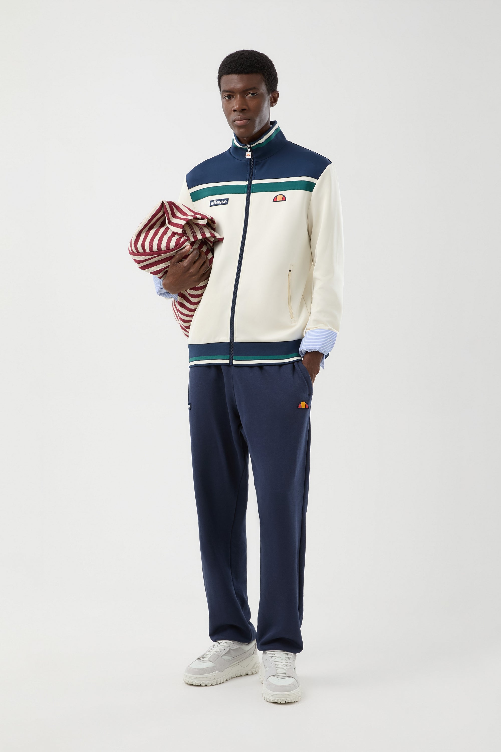 Men's Vignola Track Jacket Ecru/Navy | | Ellesse – ellesse