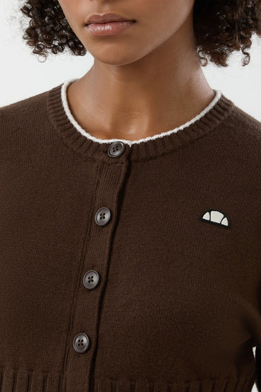 Women's Amazza Cardigan Dark Brown