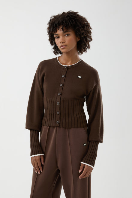 Women's Amazza Cardigan Dark Brown