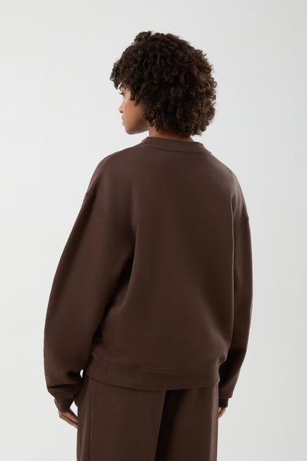 Women's Pofeta Sweatshirt Dark Brown