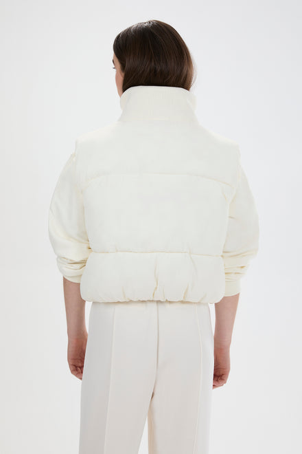 Women's Chiudere Gilet Ecru