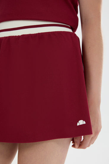 Women's Bromont Skort Crimson/Ecru
