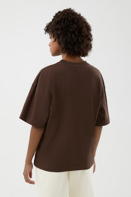 Women's Visio Tee Dark Brown