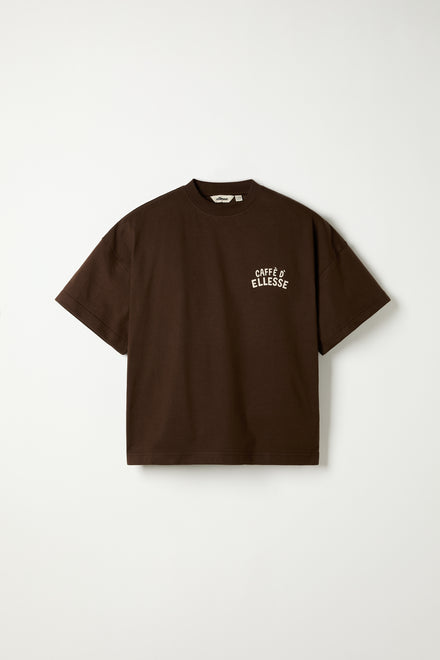 Women's Caffe Boyfriend Tee Dark Brown