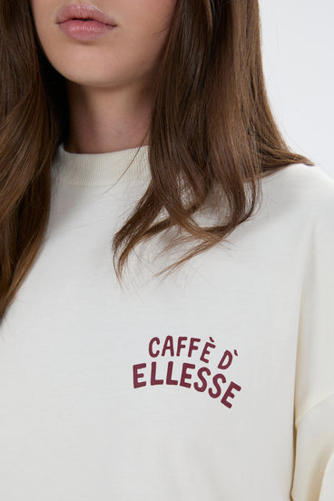 Women's Caffe Boyfriend Tee Ecru