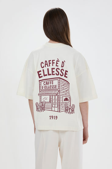 Women's Caffe Boyfriend Tee Ecru