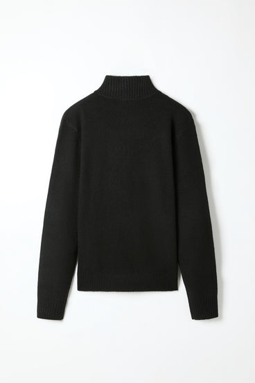 Men's Montona Funnel Neck Knit Black