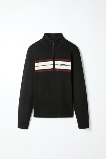 Men's Montona Funnel Neck Knit Black