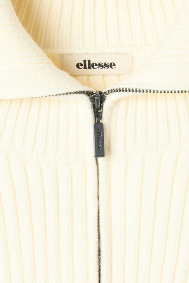 Men's Tollegno Knit Track Top Ecru