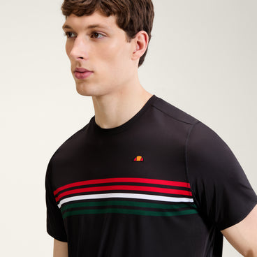 Men's Court Performance Crew T-Shirt Black/Red