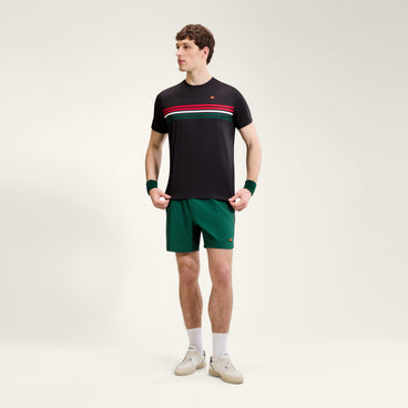 Men's Court Performance Crew T-Shirt Black/Red