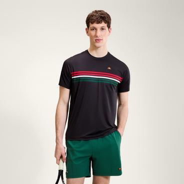 Men's Court Performance Crew T-Shirt Black/Red