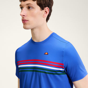 Men's Court Performance Crew T-Shirt Blue/Red