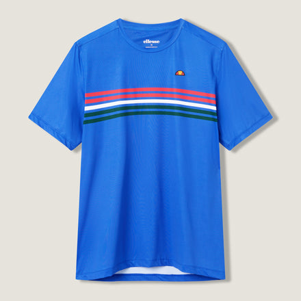 Men's Court Performance Crew T-Shirt Blue/Red