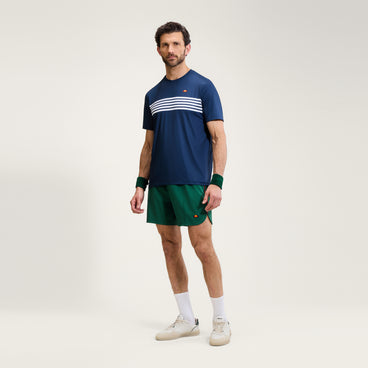 Men's Court Performance Crew T-Shirt Navy/White