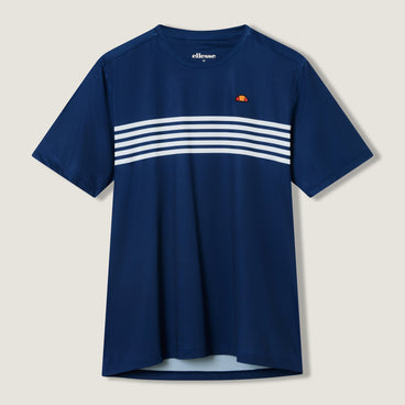 Men's Court Performance Crew T-Shirt Navy/White