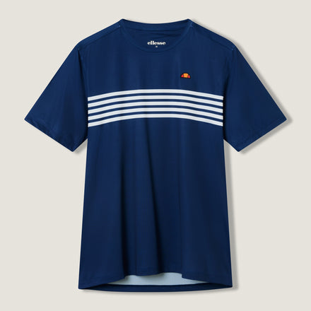 Men's Court Performance Crew T-Shirt Navy/White