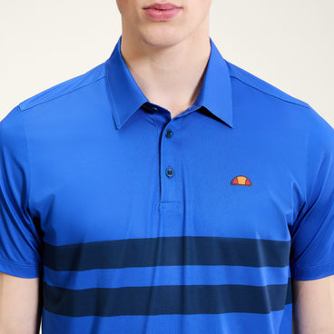 Men's Court Performance Stripe Polo Blue/Navy