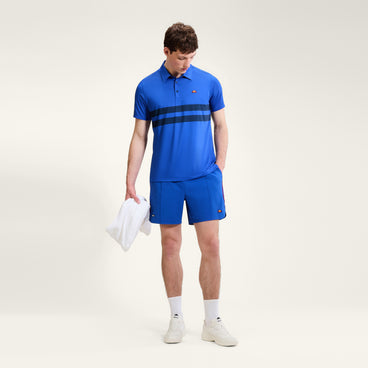 Men's Court Performance Stripe Polo Blue/Navy