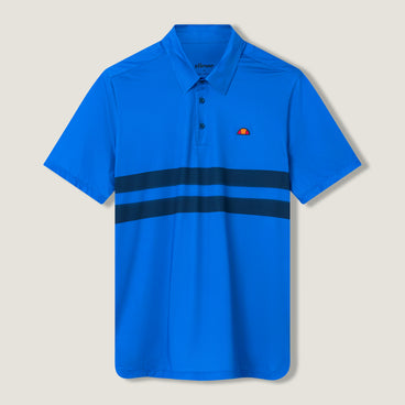 Men's Court Performance Stripe Polo Blue/Navy