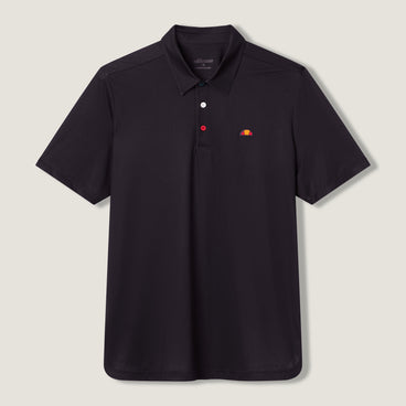Men's Court Performance Stripe Polo Black/Red