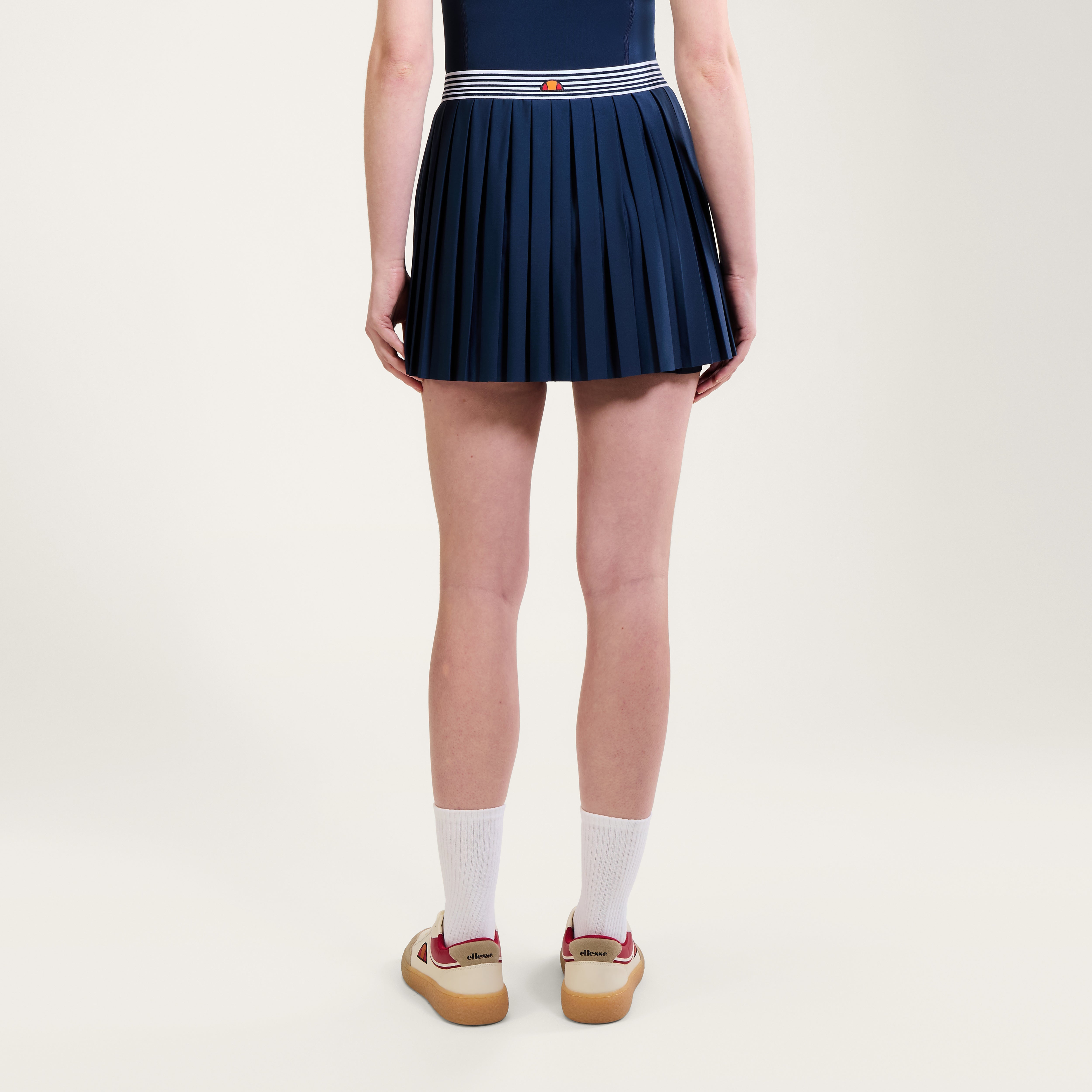 Women's Court Pleat Tennis Skirt Navy/White | Navy | Ellesse – ellesse