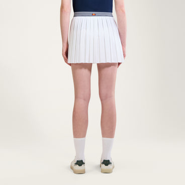 Women's Court Pleat Tennis Skirt White/Navy