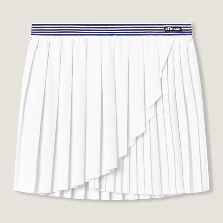 Women's Court Pleat Tennis Skirt White/Navy
