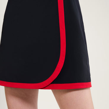 Women's Court Tennis Dress Black/Red