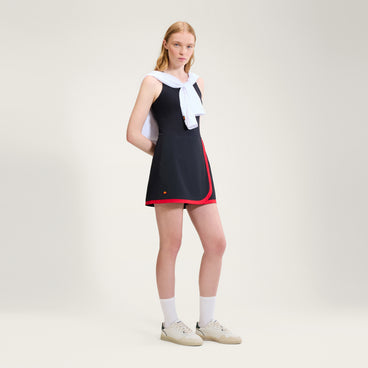 Women's Court Tennis Dress Black/Red