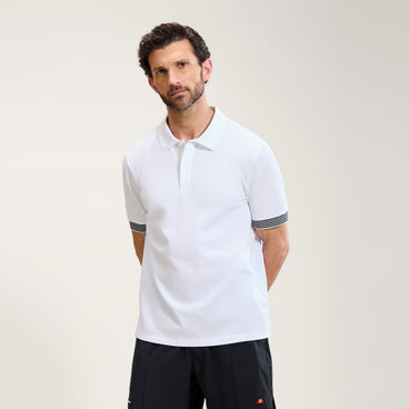 Men’s Cotton Piqué Lifestyle Polo - White