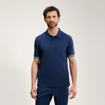 Men’s Cotton Piqué Lifestyle Polo - Navy